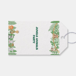 Kinder Oerwoud Dieren Party Gift Label Cadeaulabel