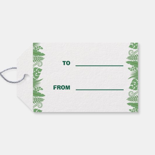 Kinder Oerwoud Dieren Party Gift Label Cadeaulabel (Achterkant Horizontaal)