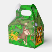 Kinder Oerwoud Dieren Verjaardagsfeestje Favor Box Bedankdoosjes (Achterkant)