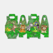 Kinder Oerwoud Dieren Verjaardagsfeestje Favor Box Bedankdoosjes (Uitgevouwen)