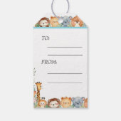 Kinder Oerwoud Party Gift Label Cadeaulabel (Achterkant)