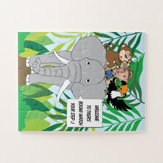 Kinder Oerwoud Safari Jigzaag Puzzle Legpuzzel (Horizontaal)