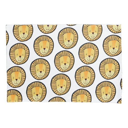 Kinder Oerwoud van de Leeuw Diertype Kussensloop (Voorkant)