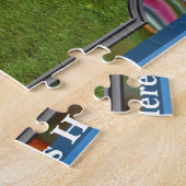 Kinder- of gezelfoto met naam legpuzzel (Zijkant)