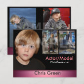 Kinder of volwassen Zed/Comp-kaartmodellen Actors Briefkaart (Voorkant / Achterkant)