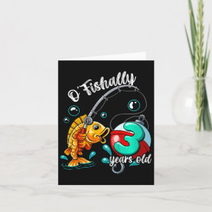 Kinder O'fishally 3 jaar oud 3e verjaardag Gevist Kaart