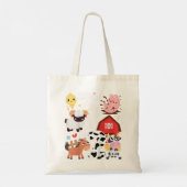 Kinder Oink Baa Neigh Cluck Moo Ik ben 2 Farmer 2n Tote Bag (Achterkant)