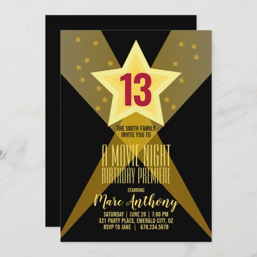 kinder OM HET EVEN WELKE LEEFTIJD oude HOLLYWOOD B Kaart (Voorkant / Achterkant)