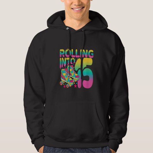 Kinder omloop naar 15 Happy 15th Birthday Roller S Hoodie (Voorkant)