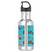 Kinder onderwater personaliseren met vis waterfles (Achterkant)