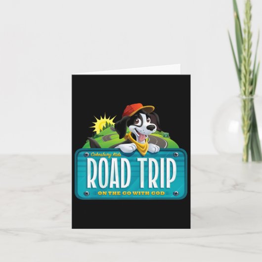 Kinder onderweg Christelijke VBS 2025 roadtrip Cel Kaart (Voorkant)