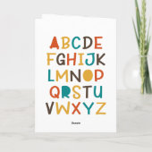 Kinder onderwijs leren Kaart (Achterkant)