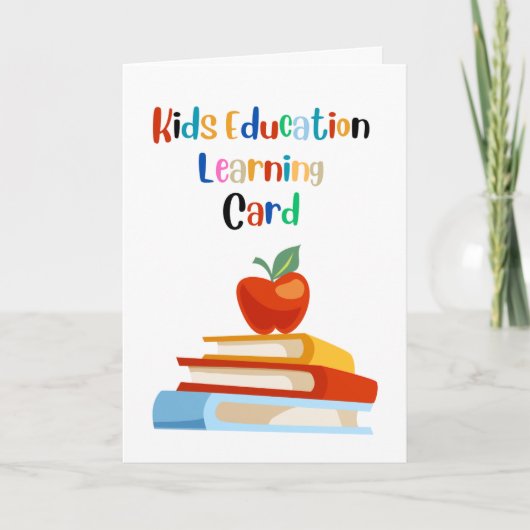 Kinder onderwijs leren Kaart (Voorkant)