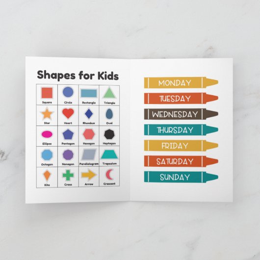 Kinder onderwijs leren Kaart (Binnen)