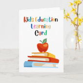 Kinder onderwijs leren Kaart (Gele Bloem)