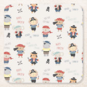 Kinder Onderzetter van het piraterijkartonnen  van (Voorkant)