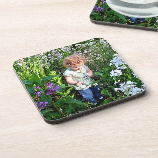 Kinder Onderzetters foto-sjabloon set van 6 cadeau (Linkerzijde)