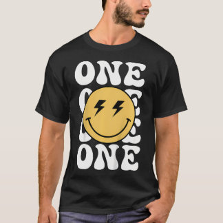 Kinder One Happy Dude 1e Verjaardag Theme Familie T-shirt