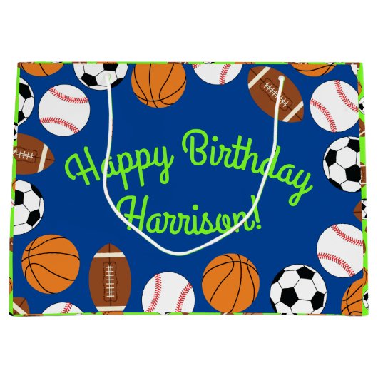 Kinder ongeval bij sportpartij groot cadeauzakje (Voorkant)