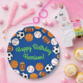 Kinder ongeval bij sportpartij papieren bordje (Feest)