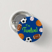 Kinder ongeval bij sportpartij ronde button 3,2 cm (Voorkant /achterkant)