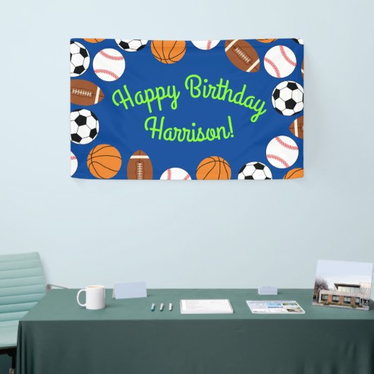 Kinder ongeval bij sportpartij spandoek (Beurs)