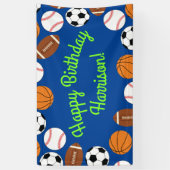 Kinder ongeval bij sportpartij spandoek (Verticaal)