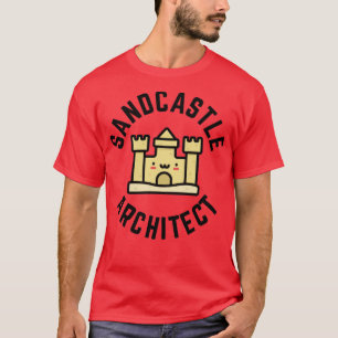 Kinder ontwerp Sandcastle Architect T-shirt