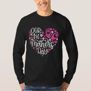 Kinder onze eerste Moederdag voor kinderen, jongen T-shirt