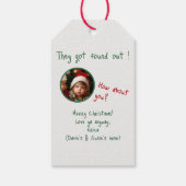 Kinder op de Naughty List Gift Label Cadeaulabel (Achterkant)