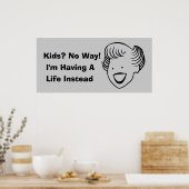 Kinder op geen manier poster (Keuken)