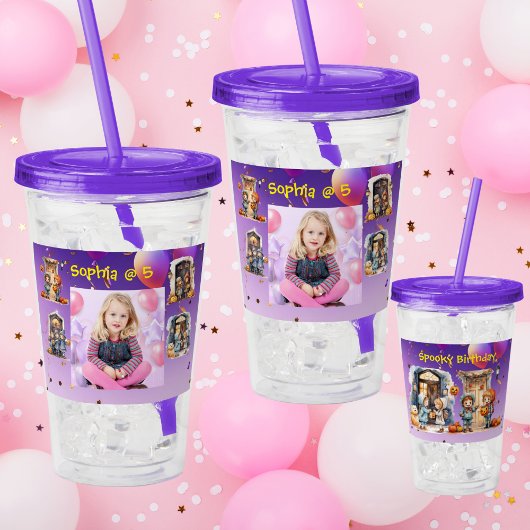 Kinder op Halloween Acryl Tumbler verjaardagscadea Acryl Drinkbeker