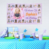 Kinder op Halloween Paarse Theme Kids Verjaardag Spandoek