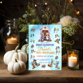 Kinder op Halloween Theme Kids Verjaardagsfeest Kaart