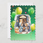 Kinder op Halloween Theme Uitnodigen voor Kids Bir Kaart (Achterkant)