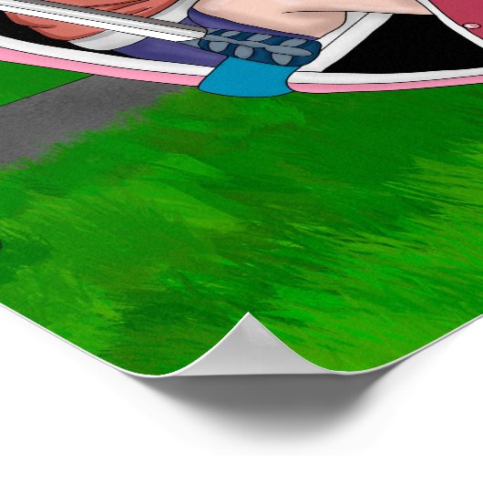 Kinder op het Carnaval Whimsical Art Poster (Hoek)