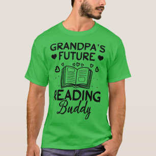 Kinder opa's Future Reading Buddy Kinder Book Love T-shirt