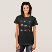 Kinder opgraver voor vrachtwagens t-shirt (Voorkant volledig)
