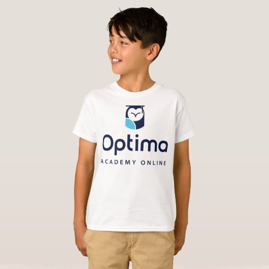 Kinder Optima Academy Online T-shirt (Voorkant volledig)