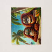 Kinder Orangutans Jigzaag Puzzle - Tropisch Legpuzzel (Verticaal)