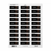 Kinder Oranje halloween Spiers Etiket (Full Sheet)