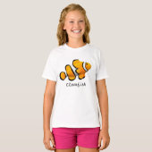 Kinder Oranje percula Clownfish T-Shirt (Voorkant volledig)
