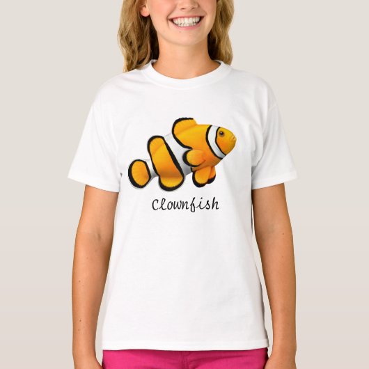 Kinder Oranje percula Clownfish T-Shirt (Voorkant)