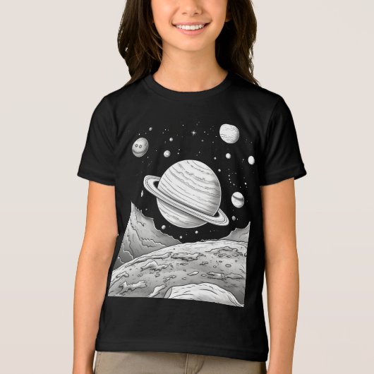 Kinder Outer Space Adventure T-shirt (Voorkant)
