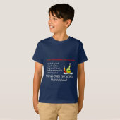 Kinder overheersen het werelddonkere Shirt ontwerp (Voorkant volledig)