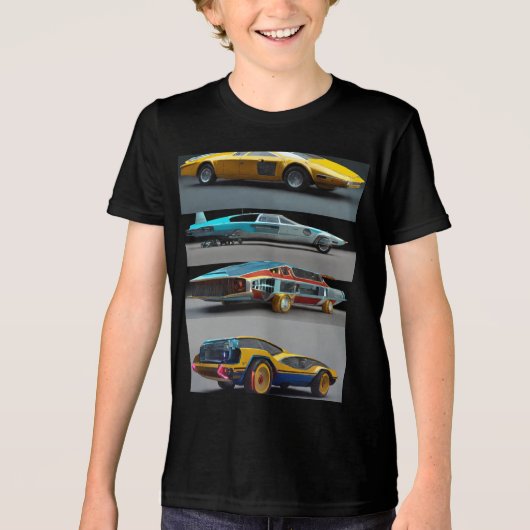 kinder overhemden Tri-Blend shirt (Voorkant)