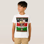Kinder overhemden Verticale Sjabloon T-shirt (Voorkant volledig)