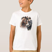 Kinder paarden T-Shirt (Voorkant)
