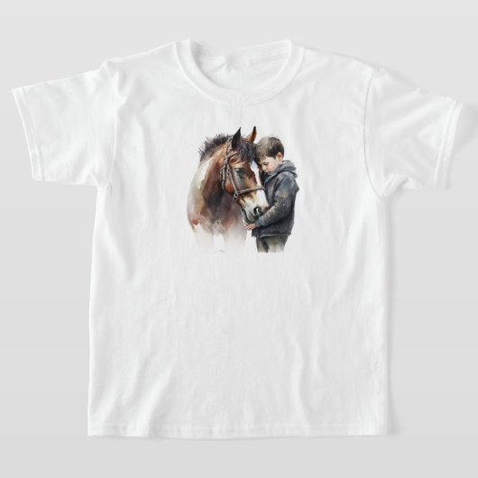 Kinder paarden T-Shirt (Laagn)