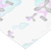 Kinder Paarse Vliegtuig Vliegende Luchtvaart Verja Tafelkleed (Gekanteld)